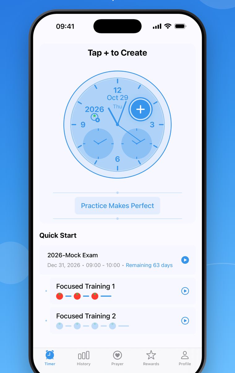 MockTimer Pro iPhone